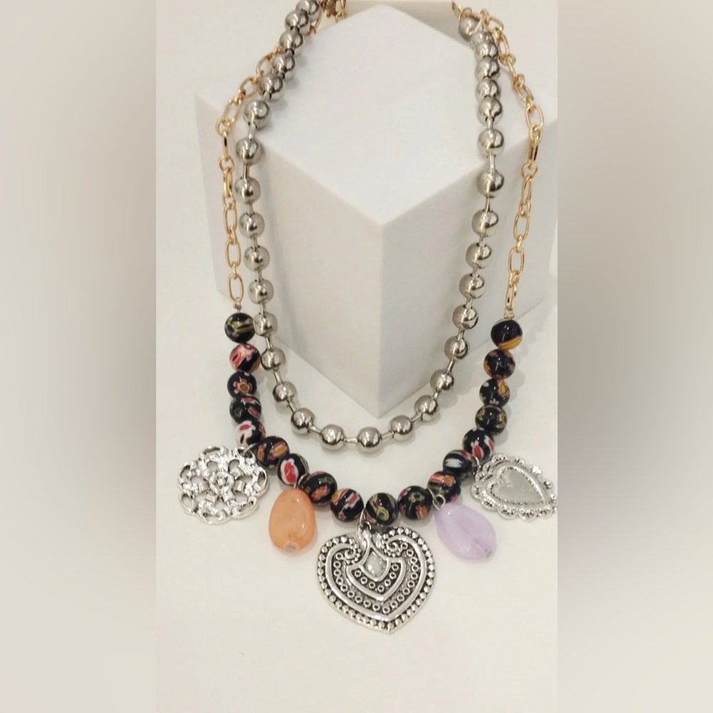 New🌟Free People-Elegant Multicolor Beaded Necklace